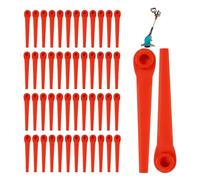 Flaveano Plastic Strimmer Blades for Gardena Grass Trimmer, 100 Pieces Replacement