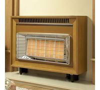 Flavel - Formm0en Misermatic Wall-Mounted Mahogany High-Efficiency Natural Gas Fire