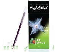 FLAVELY ICE Apple Crushball Capsules for Cigarettes | Includes Flavoured Crush Balls for 100 Filter Tips | Comes with Small Crushballs Dispenser | Extra Strong Flavour Compared to Menthol Cards!