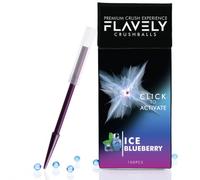 FLAVELY ICE Blueberry Crushball Capsules for Cigarettes | Includes Flavoured Crush Balls for 100 Filter Tips | Comes with Small Crushballs Dispenser | Extra Strong Flavour Compared to Menthol Cards!