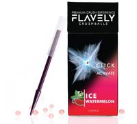 FLAVELY ICE Watermelon Crushball Capsules for Cigarettes | Includes Flavoured Crush Balls for 100 Filter Tips | Comes with Small Crushballs Dispenser | Extra Strong Flavour Compared to Menthol Cards!