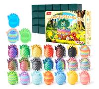 Flavery 3D Printed Dragon Eggs - 24 PCS, Mini Easter Basket Stuffers, Flexible Dragon Inside, Cute Christmas, Birthday Gift, Collectibles for Adults&Teens,3D Print Animals, Cute Desk Pets (Multicolor)