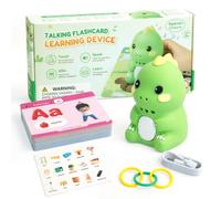 Flavery Dinosaur Talking Flash Cards, 84 Phonics Cards for Kids Age 3 4 5 6 | Preschool Educational Toy for Toddler, ABC &123 Learning, 600+ Words, Interactive Gifts, Autism Sensory & Speech Therapy Toy