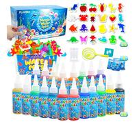 Flavery Magic Water Elf Kit, Squishy Maker Set with 20 Magic Gels and 24 Shape Molds, Water Gel Kit for Kids, Birthday Gifts, Party Favors
