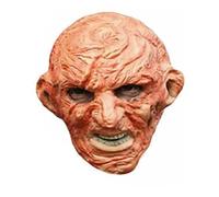 FLAVES FASHION New Men's Freddy Red & Green Striped Jumper Fancy Dress Hat Jumper & Glove Set Size (One Size, Mask)