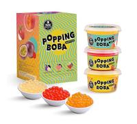Flavfar Flavor Popping Boba Pearls Kit 3 | Passion Fruit, Peach & Strawberry