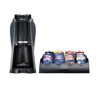 Flavia Aroma Brewer Bundle with 84 freshpacks and 1 merchandiser coffee, lattes, tea and other hot or iced drinks with super containers, different drink sizes