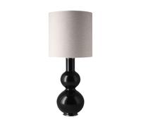 Flavia Lamps Augusta table lamp black lamp base London Beige M