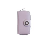 'Flavia' Leather Large Zip Around Bifold Purse PRIMEHIDE Mauve One Size