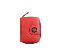 'Flavia' Leather Zip Around Trifold Purse PRIMEHIDE Red One Size