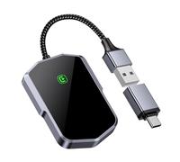 Flaviao Wireless CarPlay Adapter for Apple, Wired to Wireless Car Play Dongle Stable Fast Connction for Factory Wired CarPlay Fit for Cars 2015 iOS 10+ Innovative Seamless Control Plug & Play