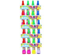 Flavita Dinki Strawberry Fruit Drink 4 Pack Ready to Drink Sweet Fruity Juice for Lunchboxes & Everyday Refreshment (Pack of 20)