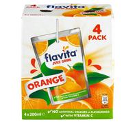 Flavita Orange Juice Drink 4 x 200ml Assorted Packs