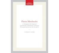 Flavius Merobaudes: A Translation and Historical Commentary Transactions, American Philosophical Society (vol. 61, Part 1): 467