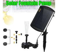 FLAVORA 1.8W Solar Water Fountain Pump Bird Bath Solar Powered in Black | Size: 100 cm x 15 cm FLAVORA Black 100 cm x 15 cm