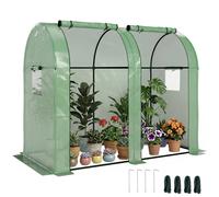 FLAVORA 2 Roll-Up Door Tomato Greenhouse in Green | Size: 0.6m2 FLAVORA Green 0.6m2