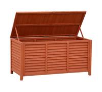 FLAVORA 250L Wooden Outdoor Garden Storage Box in Brown | Size: 0.6m2 FLAVORA Brown 0.6m2
