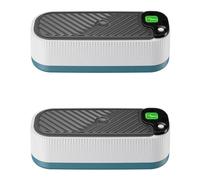 FLAVORA 2PCS Portable Ultrasonic Jewellery Cleaner in White | Size: 0.6m2 FLAVORA White 0.6m2