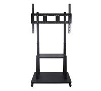 FLAVORA 32-100" Screens e Heavy Duty Mobile TV Stand Floor Standing in Black FLAVORA Black
