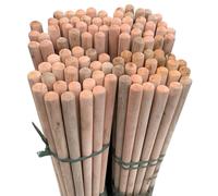 FLAVORA 5 Pack Long Wooden Handle for Broom Mop Shovel 4Ft 120cm Yard in Brown | Size: 100 cm x 80 cm FLAVORA Brown 100 cm x 80 cm