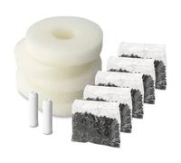 FLAVORA 5Pcs Fish Tank Filter Refill Service Kit in White | Size: 120 cm FLAVORA White 120 cm