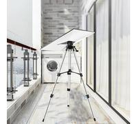 FLAVORA Adjustable Height Laser Level Tripod Stand in Silver FLAVORA Silver