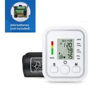 FLAVORA Digital Automatic Blood Pressure Monitor in White FLAVORA White