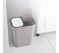 FLAVORA Grey 15L Top Double Duo Bin Dustbin Kitchen Recycling Bins | Size: 0.6m2 FLAVORA Grey 0.6m2