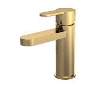 FLAVORA Nuie Arvan Brushed Brass Mono Basin Mixer Tap Push in Gold | Size: 10000mm x 520mm FLAVORA Gold 10000mm x 520mm