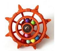 FLAVORA Orange Rudder Shaped Parrot Spinner Rattle Toy | Size: 0.6m2 FLAVORA Orange 0.6m2