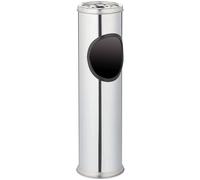 FLAVORA Set of 1-Free Standing Stainless Steel Ash Tray Outdoor in Silver | Size: 0.6m2 FLAVORA Silver 0.6m2