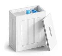 FLAVORA White Lidded Bathroom Storage Box FLAVORA White