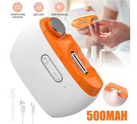 Flavora White Orange Electric Toe Nail Clipper For Thick Nails Trimmer Cutter orange