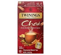 Flavored Black Tea, Chai, 25 Tea Bags, 1.76 oz (50 g), Twinings