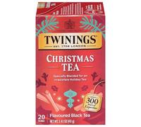 Twinings Christmas Black Tea Bags Individually Wrapped 20 Pack (1 Piece) Aromatic Cinnamon and Clove Caffeinated Enjoy Hot or Iced