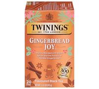 Flavored Black Tea, Gingerbread Joy®, 20 Tea Bags, 1.41 oz (40 g), Twinings