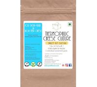 Flavors Thermophilic Cheese Starter Culture | 5 Convenient Sachets, Each for 4 litres of Milk | 100% Veg | Parmesan Cheese Recipe Included