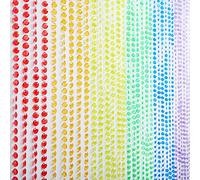FlavorThings Colourful Diamond Cut Bead Curtain for Door, Closet, Party, Wedding, Children's Room, Decoration, Diamond Cut Bead Curtain, 0.9 x 1.8 m (Rainbow)