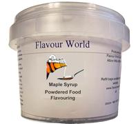 Flavour World Professional Powdered Food Flavouring 40g or 80g tubs with small dosing spoon included (40g, Maple)