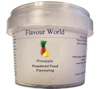Flavour World Professional Powdered Food Flavouring 40g or 80g tubs with small dosing spoon included (80g, Pineapple)