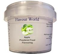 Flavour World Professional Powdered Food Flavouring 40g or 80g tubs with small dosing spoon included (40g, Apple)