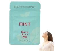 Flavoured Air Refill,Anxiety Breathing Necklace Accessory,Flavoured Air Refill Filter,Breathing Necklace with Resistance,Wooden Breathlace Resistance Cartridge,Flavoured Inner Filter Packs,Mint