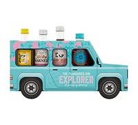 Flavoured Gin Explorer Jeep Box - Contains 4x5 ins from Sipsmith, Warner's, Malfy, Edinburgh Gin Distillery - Novelty Gift Set by Blue Tree Gifts