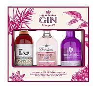 Flavoured Gin Selection Gift Set - 3 x 5cl Miniature Gins: Whitley Neill Rhubarb & Ginger, Gordon’s Premium Pink, Edinburgh Raspberry Liqueur - Perfect Present by Blue Tree Gifts