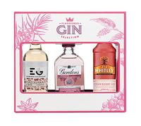Flavoured Gins Floral Selection Box, 3x5cl, Includes Gordon's Gin, Whitley Neil, Edinburgh Gin Distillery, Tasting Set and Gift for Gin Lovers by Blue Tree Gifts