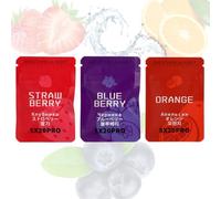 Flavoured Inner Filter Packs,Anxiety Relief for Adults,Air Breathlace Filter for Stop Sm/oking Aids,Natural Essential Oil Breathing Neck/lace with Resistance,Fum Inhaler,Strawberry+Orange+Blueberry