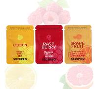 Flavoured Inner Filter Packs,Anxiety Relief for Adults,Air Breathlace Filter for Stop Sm/oking Aids,Natural Essential Oil Breathing Neck/lace with Resistance,Fum Inhaler,Grapefruit+Lemon+Raspberry