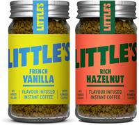 Flavoured Instant Coffee, French Vanilla and Rich Hazelnut, 2 Jars x 50g Little's