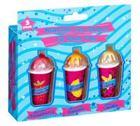 Flavoured Lip Balm Trio - Milkshake Edition | 3 x 3.8g | Strawberry, Banana & Vanilla | Fun & Fruity Lip Balm Gift Set for Girls, Teens & Beauty Lovers