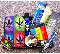 Flavoured paper Raw Smokers kit large gift set with clipper lighter, 420 set gift, smokers kit selection box (Medium Set)